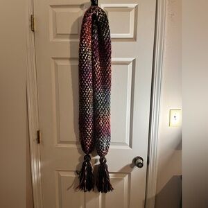 Altar’d State Chunky Multicolor Knit Tassel Scarf • One Size • NEW